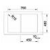 BLANCO ZIA 45 S Silgranit® zlewozmywak antracyt z korkiem aut. 514724