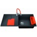 BLANCO SITY XL 6 S Silgranit PuraDur Czarny prawa, InFino, z akcesoriami orange 525967