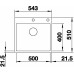 BLANCO SUBLINE 500-IF/A SteelFrame Silgranit PuraDur Czarny, InFino 526000