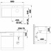 BLANCO ZENAR 5 S-F Zlewozmywak Silgranit PuraDur Czarny prawa 526047