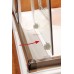 RAVAK BLIX BLCP4-90 kabina prysznicowa biała Transparent, 3B270100Z1