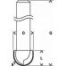 Bosch Frezy do żłobień 8 mm, R1 3 mm, D 6 mm, L 12,7 mm, G 50,8 mm 2608629368