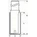 Bosch Frezy do wpustów 12 mm, D1 25 mm, L 40 mm, G 81 mm 2608628469