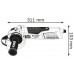 BOSCH GWS 19-125 CIE Szlifierka kątowa + 3 tarcze listkowe 060179P001