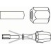 BOSCH Zacisk mocujący 1/2", 24 mm 2608570108