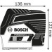 Bosch GCL 2-50 C +uchwyt ścienny BM 3 i obrotowy RM 2, łącze Bluetooth w L-Boxx 0601066G03
