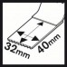BOSCH Brzeszczot Carbide do cięcia wgłębnego AIZ 32 AT Metal 40 x 32 mm 2608662018