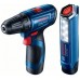 BOSCH GSR 120-LI Wiertarko-Wkrętarka Akumulatorowa+GLI, 12V 2x2.0Ah 06019G8004