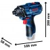 BOSCH GDR 120-LI PROFESSIONAL Akumulatorowa wkrętarka/klucz udarowy 06019F0000