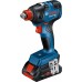 BOSCH zestaw: GDX 18V-200+GSR 18V-50 + 2xGBA 18V 4.0Ah + GAL 18V-40 egy L-BOXX