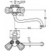 CLAGE SMB Dwuuchwytowa armatura nadumywalkowa 1100-04100