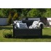ALLIBERT CORFU LOVE Sofa/kanapa ogrodowa, 128 x 70 x 79cm, brązowy/czekoladowy 17197359