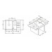 ALVEUS Cubo 40 zlewozmywak, 780 x 500 mm, beżowy 1067421