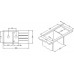ALVEUS CUBO 70 POP-UP zlewozmywak latte