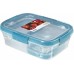 CURVER SMART FRESH 2x0,2L+1L Zestaw 3 pojemników 20x15x7cm transparent/niebieski 00992-284