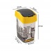 CURVER FLIP BIN NEW YORK 25L Kosz na śmieci 47 x 26 x 34 cm żółty/szary 02171-N27