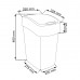 CURVER FLIP BIN LONDON 25L Kosz na śmieci 47 x 26 x 34 cm szary/czerwony 02171-L11