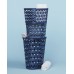 CURVER OCEANA 55L Kosz na bieliznę 42,6 × 34,5 × 60,1 cm, niebieski 00520-Z99