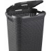 CURVER STYLE 60L Kosz na bieliznę 44,8 x 61,5 x 34,1 cm, ciemny szary 00707-308