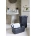 CURVER STYLE 60L Kosz na bieliznę 44,8 x 61,5 x 34,1 cm, ciemny szary 00707-308