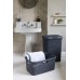 CURVER STYLE 40L Kosz na bieliznę 44,8 x 61,5 x 26,5 cm, ciemny szary 00709-308