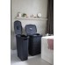CURVER STYLE 40L Kosz na bieliznę 44,8 x 61,5 x 26,5 cm, ciemny szary 00709-308