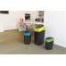 CURVER FLIP BIN 25L Kosz na śmieci 47 x 26 x 34 cm czarny/niebieski 02171-280