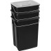 CURVER BIOBOX 2x10L+6L Zestaw pojemników na odpady czarny 08993-840