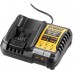 DeWALT XR 18 V Zawartość: 2× akumulator 2,0 Ah+szybka ładowarka DCB1104D2-QW