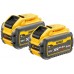 DeWALT DCB132X2 XR FLEXVOLT 54 V zestaw (2×akumulator 9,0 Ah+podwójna ładowarka DCB132)
