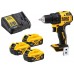 DeWALT DCD708P3T Aku wiertarka walizkowa (65Nm/18V/3x5Ah) Tstak