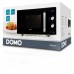 DOMO Kuchenka mikrofalowa 800W, czarna/srebrna DO2924