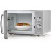DOMO mikrofalowa w stylu retro (900W/25 L) szara DO3025