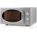 DOMO mikrofalowa w stylu retro (900W/25 L) szara DO3025