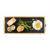 DOMO Bamboo Style Elektryczny grill stołowy Plancha (36x14cm/1000W) DO9270G