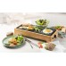 DOMO Bamboo Style Elektryczny grill stołowy Plancha (36x14cm/1000W) DO9270G