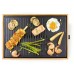 DOMO Bamboo Style Elektryczny grill stołowy Plancha (42x28cm/1800W) DO9271G