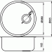 FERRO Zlewozmywak jednokomorowy, 435x165mm, gładki DR43.H