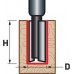 EXTOL PREMIUM Frez do drewna, D16xH25, stopka 8mm 8802116