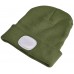 EXTOL LIGHT Czapka z oświetleniem LED 4x45lm,USB, zielona, uniwersalny rozmiar 43191