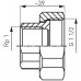 FERRO Półśrubunek do pompy żeliwny 6/4”x1” SG17