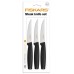 Fiskars Functional Form Zestaw noży ząbkowanych do steaków 3 szt, czarny 1014280