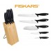 Fiskars Essential Zestaw 5 noży w bloku 1023782