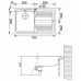 Franke Logica LLL 611, 790x500 mm, zlewozmywa, stal szlachetna len 101.0086.233