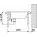 Franke Eurostar ETN 610 i, 455x435 mm, zlewozmywak stalowy, jedwab 101.0067.344