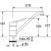 Franke SET N61 (zlew ze stali nierdzewnej AMX 610 + bateria FC 9541.031) 101,0441,955