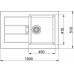 Franke SIRIUS SID 611-100, 1000x510 mm, zlewoymywak biały polarny 114.0284.166