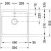 Franke Sirius SID 610, 560x530 mm, zlewozmywak, biały polarny 114.0205.051