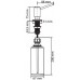 Franke Simple Dozownik, nikiel 119.0281.897