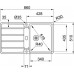 Franke Hydros HDX 614 R, 860x510 mm, Zlewozmywak ze stali nierdzewnej 101.0320.861